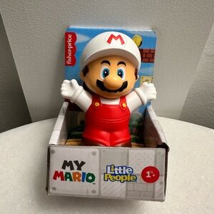 Fisher-Price Mario Little People Figure in Red and White